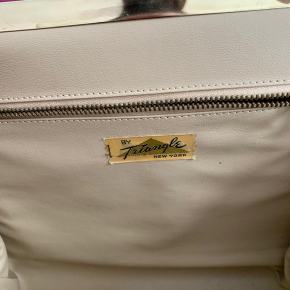 Vintage 50s Brown Leather Boxed Handbag - Picture 6 of 13